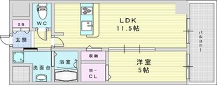 グランディア大阪ノースの物件間取画像